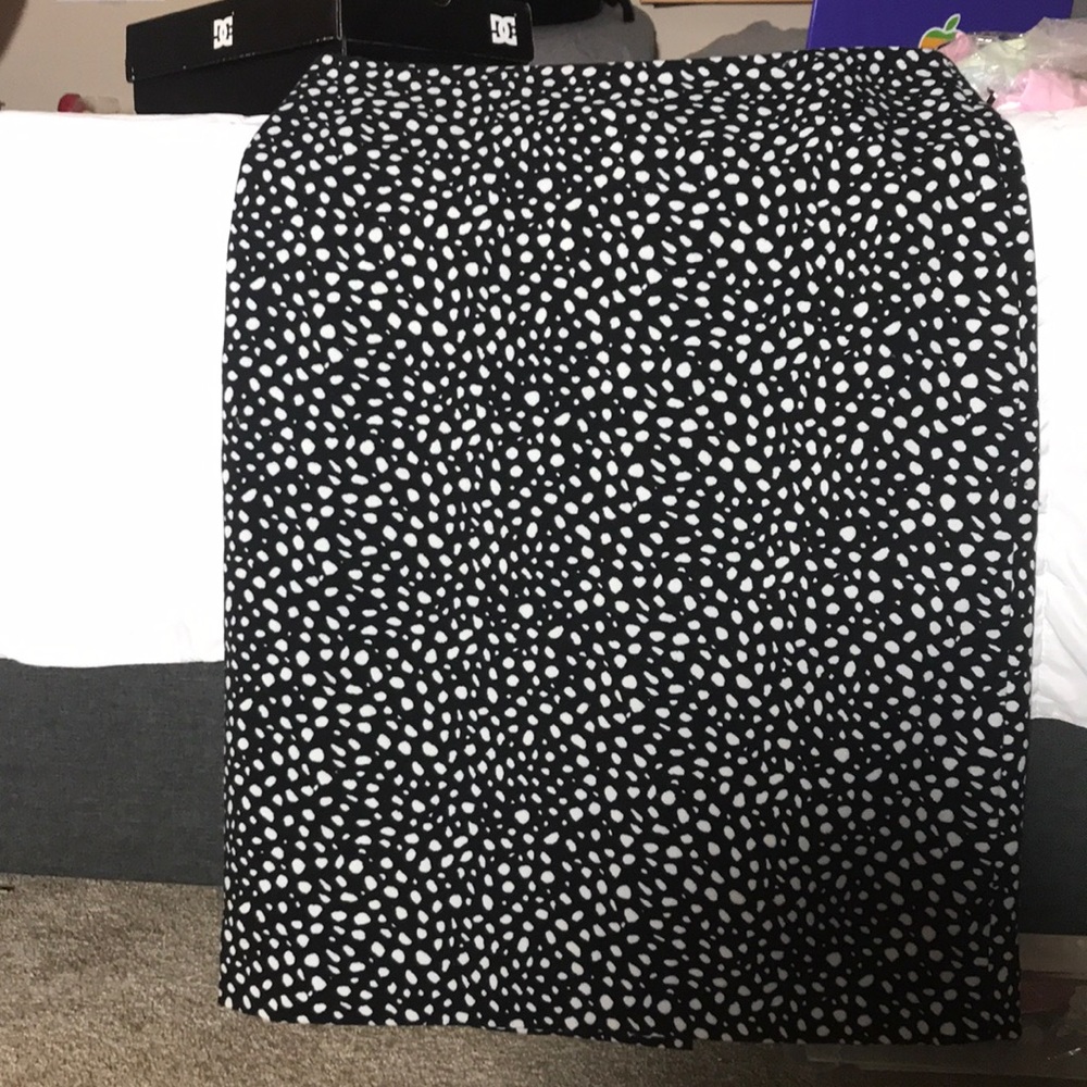 Black and white skirt